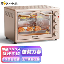 小熊（Bear）电烤箱多功能家用迷你小型独立控温20L烘烤蛋糕烤炉烤箱 DKX-C20G2