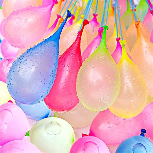 TaTanice 水气球快速注水魔术装水打水仗儿童玩具充水气球小水球水弹泳池气球欢乐派对节日礼品 3束装共111个5.55元