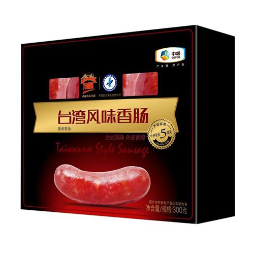 中粮 万威客台湾风味香肠300g 香肠 烧烤食材 全程冷链 火腿肠 19.95元
