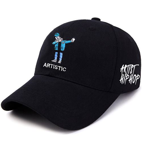 MAXVIVI帽子男士韩版时尚潮嘻哈帽学生运动鸭舌帽休闲棒球帽 MMZ743005 字母黑色54.45元(需凑单)