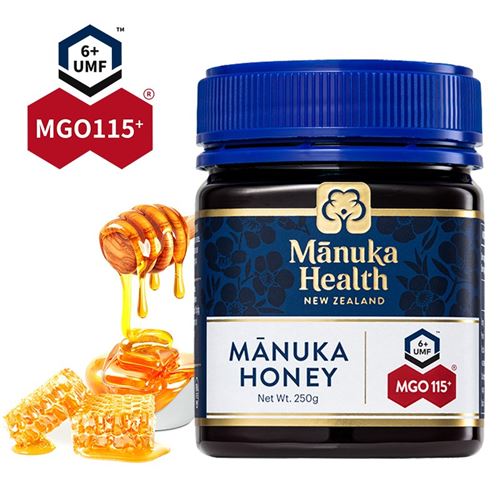 蜜纽康(Manuka Health) 麦卢卡蜂蜜(MGO115+)(UMF6+)250g 花蜜可冲饮冲调品 新西兰原装进口119.91元(需凑单)