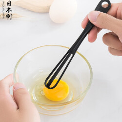 家の物语 日本进口厨房手动打蛋器家用手持打奶油搅拌棒多功能搅蛋器鸡蛋打发器烘焙工具 黑色一个14.9元