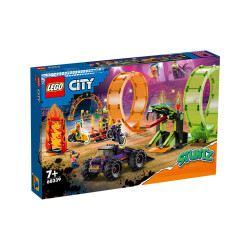 乐高(LEGO)积木 城市系列CITY 60339 双环特技表演场 7岁+ 儿童玩具 男孩女孩圣诞礼物979.0元
