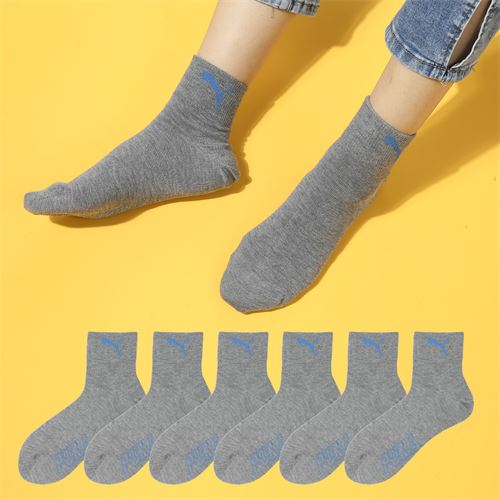 【6双装】袜子男士夏季薄款运动休闲中筒袜69元