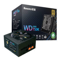 航嘉（Huntkey）WD750K全模组 金牌750W电脑电源（80PLUS金牌/单路60A/全电压/LLC+DC-DC/主动PFC）599.0元