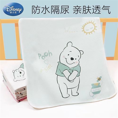 迪士尼隔尿垫婴儿尿垫宝宝防水防漏尿垫透气纯棉婴幼儿垫子