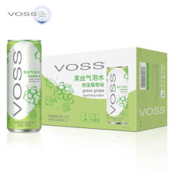 芙丝(VOSS)气泡水(汽水)青提葡萄味330ml*12罐整箱装    120.32元，合60.16元/件