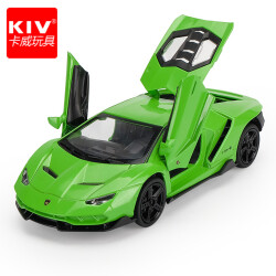 卡威（KIV）合金玩具车模型1:32LP770跑车汽车模型声光回力男孩儿童玩具车仿真合金车模 绿色3224225.0元，合45.0元/件