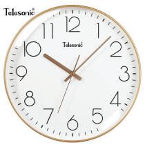 天王星（Telesonic） 挂钟客厅简约创意钟表现代时尚个性时钟3D立体石英钟薄边挂表 奢时金（35厘米）462.0元，合115.5元/件