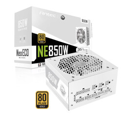 安钛克 Antec NE850 纯白色金牌全模组/7年换新/台式机电脑主机机箱电源850W（双8pin/全日系电解电容）799.0元