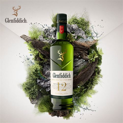 格兰菲迪（Glenfiddich）核心系列12年苏格兰斯佩赛区单一麦芽威士忌洋酒700ml278.0元