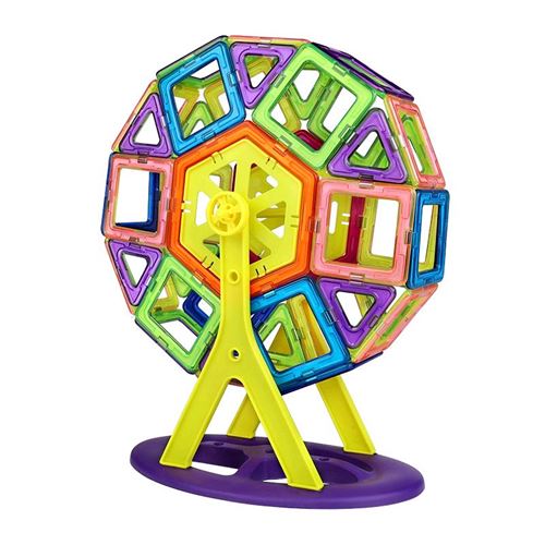 纯磁力片积木儿童磁铁磁片拼图男孩女孩宝宝吸铁石贴益智拼装玩具39.8元