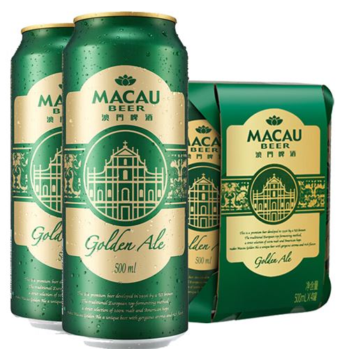 MACAU BEER澳门啤酒500ml*4听 精酿啤酒 麒麟啤酒旗下 金色艾尔 澳门特产 33.94元(需凑单)