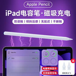 【5分钟充满】iPad电容笔苹果apple pencil平板Pro11Air54Mini6触控笔索弘 【磁吸充电款】ipad二代平替笔 倾斜写绘丨防误触不断触丨适用2018及以上ipad155.8元