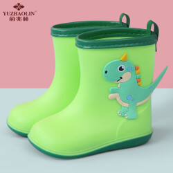 俞兆林（YUZHAOLIN）儿童雨鞋 男女童宝宝卡通雨靴水鞋小孩防滑胶鞋 绿色恐龙 内长15CM45.0元