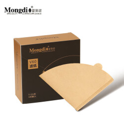 Mongdio 咖啡滤纸 100片滴漏式V60滤杯手冲咖啡过滤纸01型25.0元