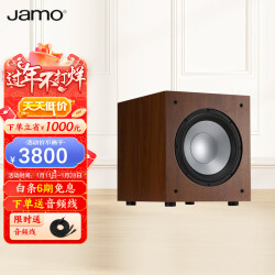 尊宝（Jamo）J12 SUB 家庭影院音响 有源低音炮 家用客厅木质超低音音箱 12英寸喇叭单元（暗苹果色）3700.0元