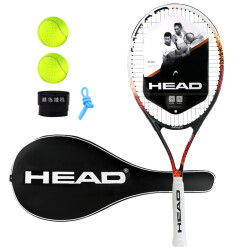 海德（HEAD）网球拍 Spark Pro黑橙 碳素复合一体初学训练拍 赠网球手胶避震器 1268.0元，合317.0元/件