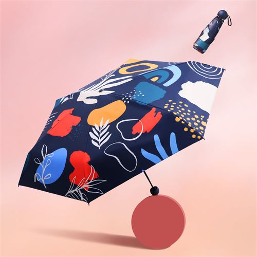 新品抽象手绘防晒防紫外线晴雨两用伞五折便携遮阳伞男女79元