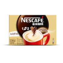 雀巢（Nestle）速溶咖啡 1+2 奶香 微研磨 冲调饮品 盒装30条450g 白敬亭同款42.6元