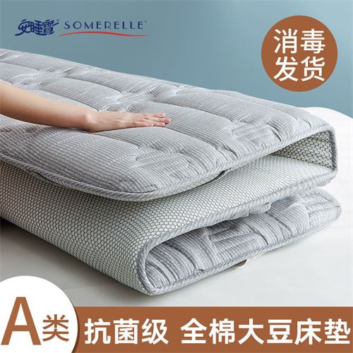 A类全棉大豆床垫家用床褥子薄款学生宿舍单人垫被保护垫地铺睡垫 93.06元
