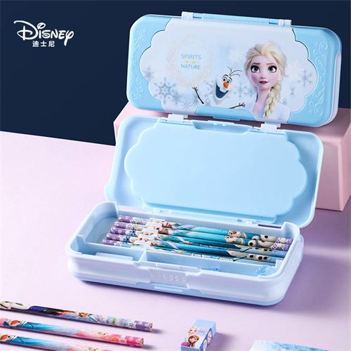 迪士尼文具盒女小学生多功能文具用品可爱铅笔盒冰雪奇缘儿童笔袋16.61元