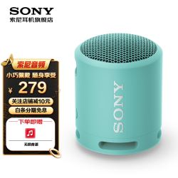 索尼（SONY） SRS-XB13 无线蓝牙音箱低音炮电脑桌面音响播放器户外迷你家用小音响 SRS-XB13粉蓝色279.0元