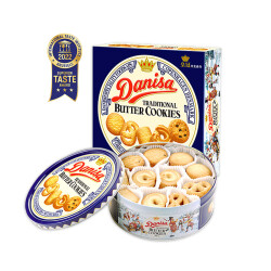 皇冠（danisa）丹麦曲奇饼干368g 休闲儿童零食早餐 印尼进口食品 108.0元，合36.0元/件