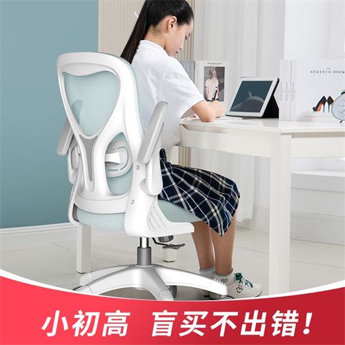 学习椅电脑椅家用办公椅儿童久坐舒适书桌座椅中学生人体工学椅子    142.53元