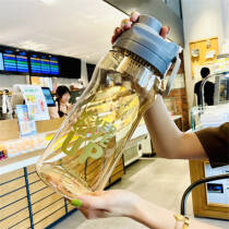 贝瑟斯塑料水杯男女超大容量杯子运动户外夏季大号便携太空杯蓝色2200ml19.35元