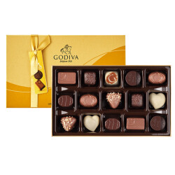 歌帝梵（GODIVA）比利时进口巧克力礼盒新年情人节礼物送女友生日女老婆闺蜜15枚装 232.0元