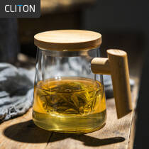 CLITON玻璃杯泡茶杯加厚耐热带过滤茶水分离水杯家用办公红绿茶杯茶道杯93.33元，合46.66元/件