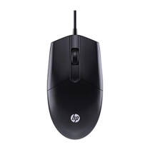 惠普（HP） 有线鼠标 商务办公家用经典左右手通用对称鼠标有线 电脑笔记本USB接口即插即用 黑色商务版18.9元