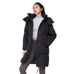 波司登（BOSIDENG）时尚运动女冬季中长加厚反季羽绒服可脱卸帽纯色外套B00143064JD 黑色8056 160/84A1698.0元，合849.0元/件
