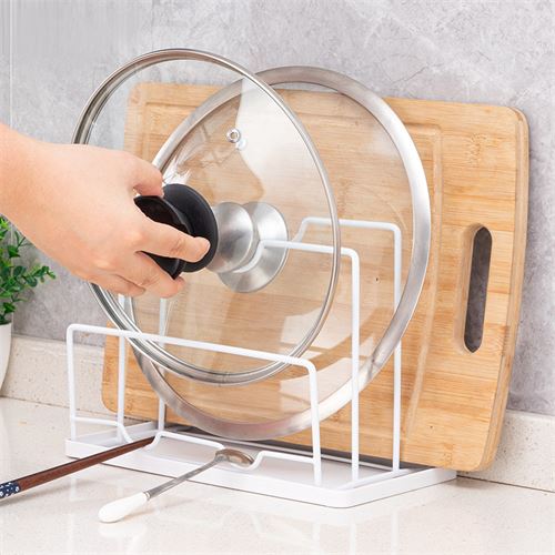 锅盖架神器厨房放砧板锅盖台面坐式案板置物架多功能菜板收纳架子